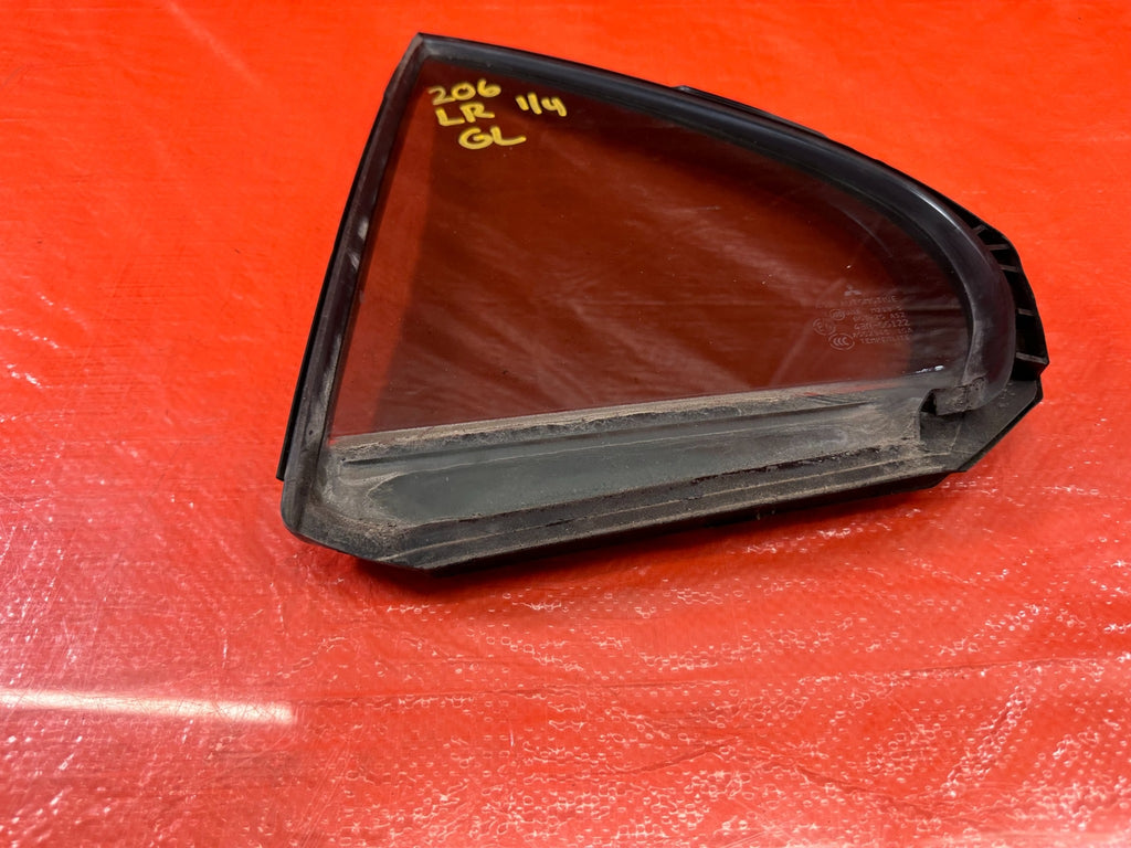 08 15 LANCER EVOLUTION X EVO 10   DRIVER LEFT REAR 1/4 QUARTER GLASS WINDOW #2064