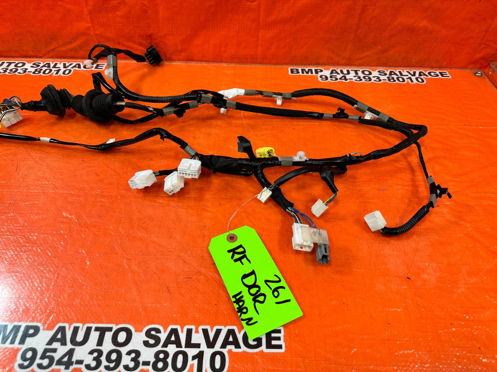 2002 02 LEXUS SC430   RIGHT FRONT DOOR WIRING HARNESS WIRE LOOM OEM #2614