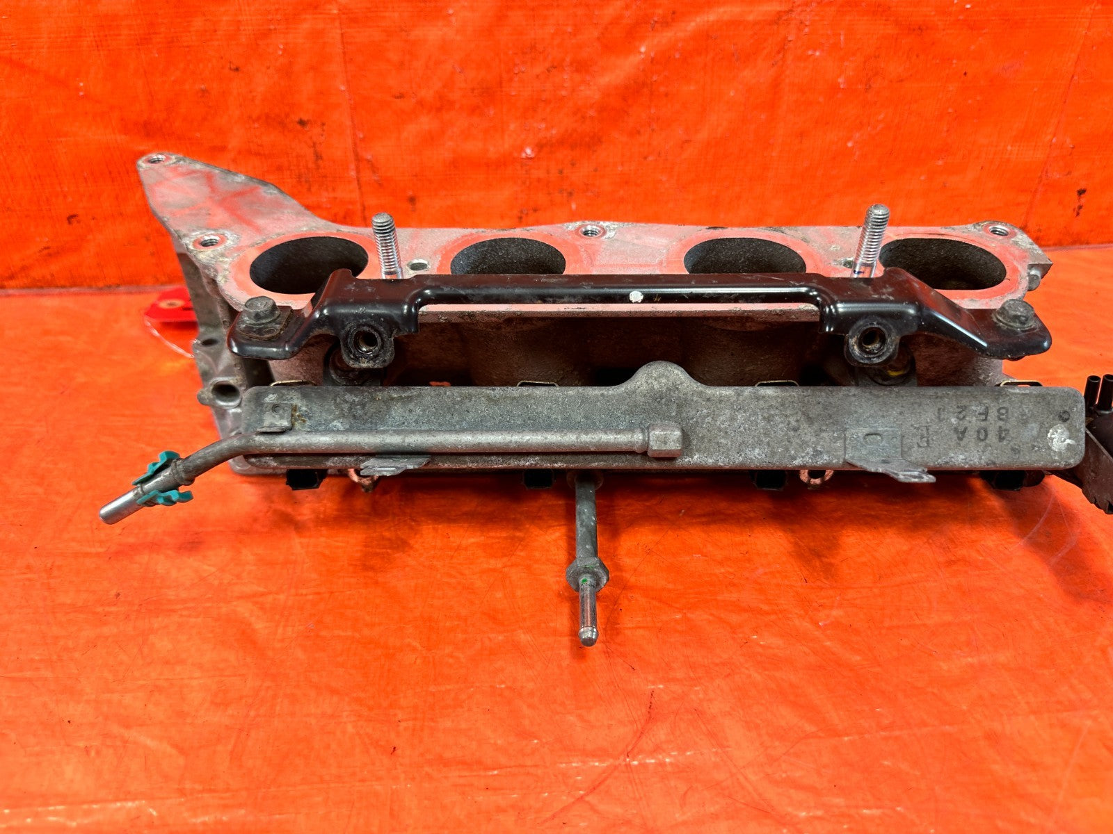 09 14 ACURA TSX 2.4L K24Z3 INTAKE MANIFOLD INJECTOR BASE ALUMINUM PORTION   #3053