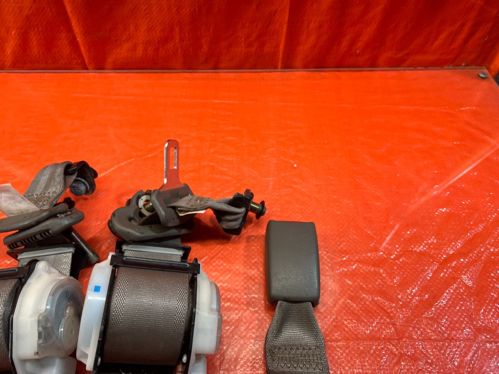 02 06 ACURA RSX TYPE S & BASE   REAR SEAT BELT SET LEFT RIGHT   TAN   OEM #1405