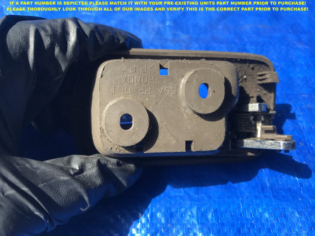 OEM 2001 2002 2003 HONDA CIVIC SEDAN DRIVER LEFT REAR INTERIOR DOOR HANDLE1