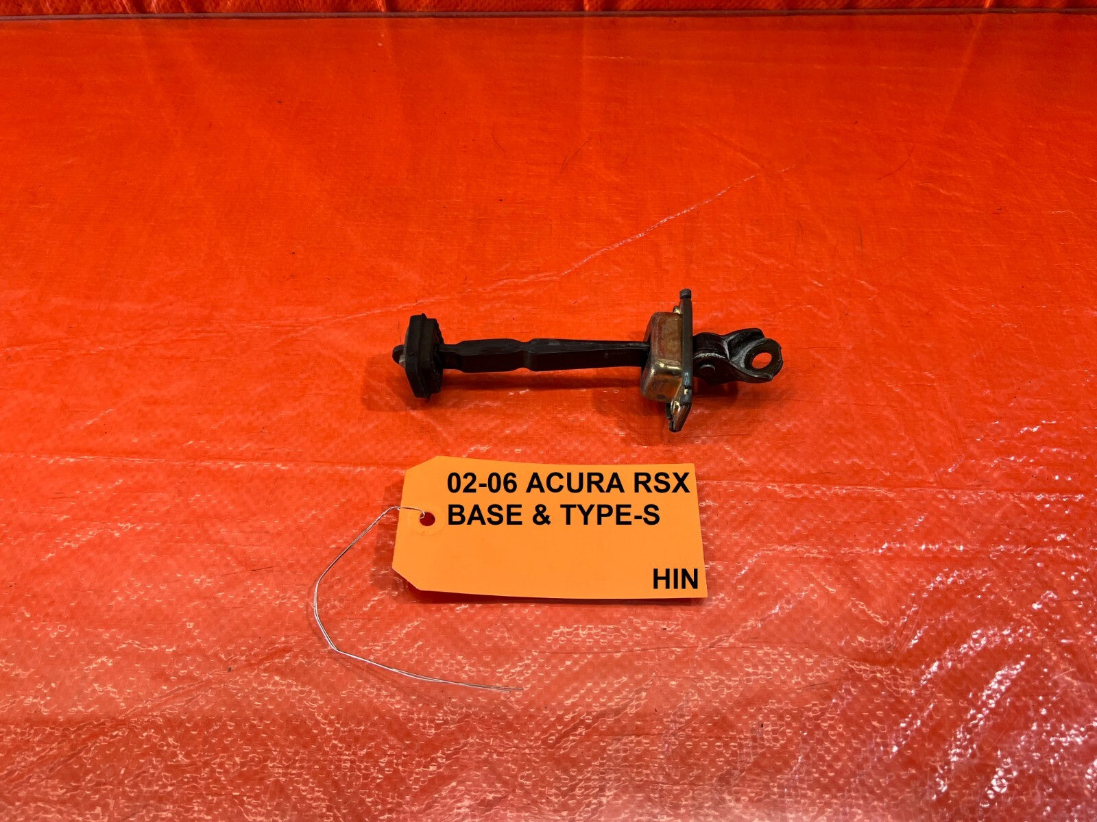 02 06 ACURA RSX   DRIVER LEFT   DOOR CHECKER HINGE ARM STOPPER   OEM #1720