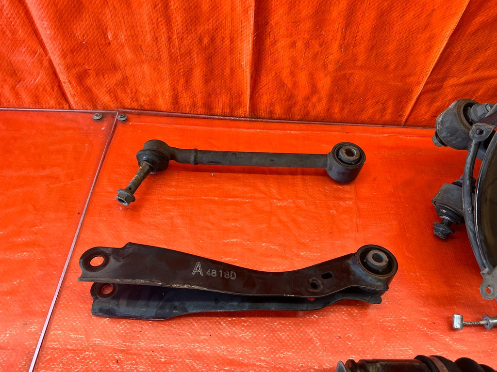 13-16 SCION FRS - DRIVER LEFT REAR SPINDLE KNUCKLE HUB W/ ALL CONTROL ARMS OEM13