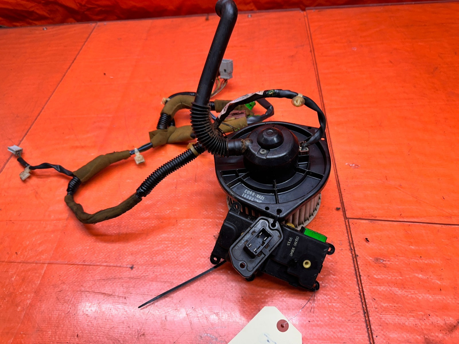 97 01 HONDA PRELUDE 2.2L HEATER AC BLOWER MOTOR WITH WIRING HARNESS OEM #33512