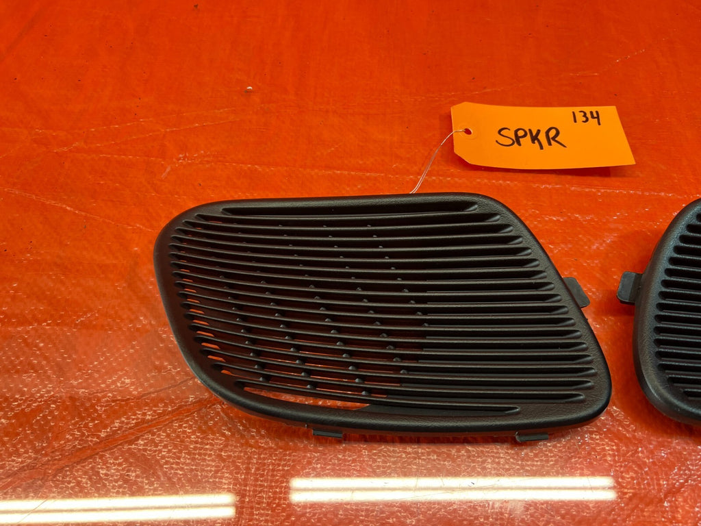 94 01 ACURA INTEGRA 2D REAR SPEAKER COVER TRIM PLASTIC LEFT  RIGHT BLACK OEM 1346