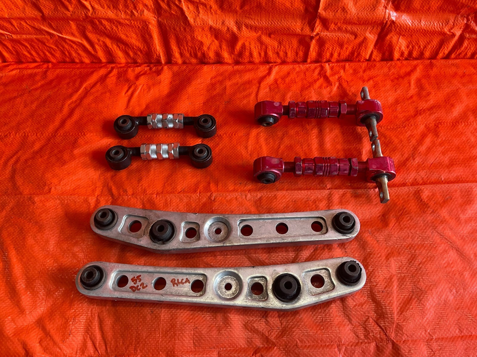 94 01 ACURA INTEGRA   ALUMINUM REAR LOWER CONTROL ARM SET W/ ADJUSTABLE ARMS 0