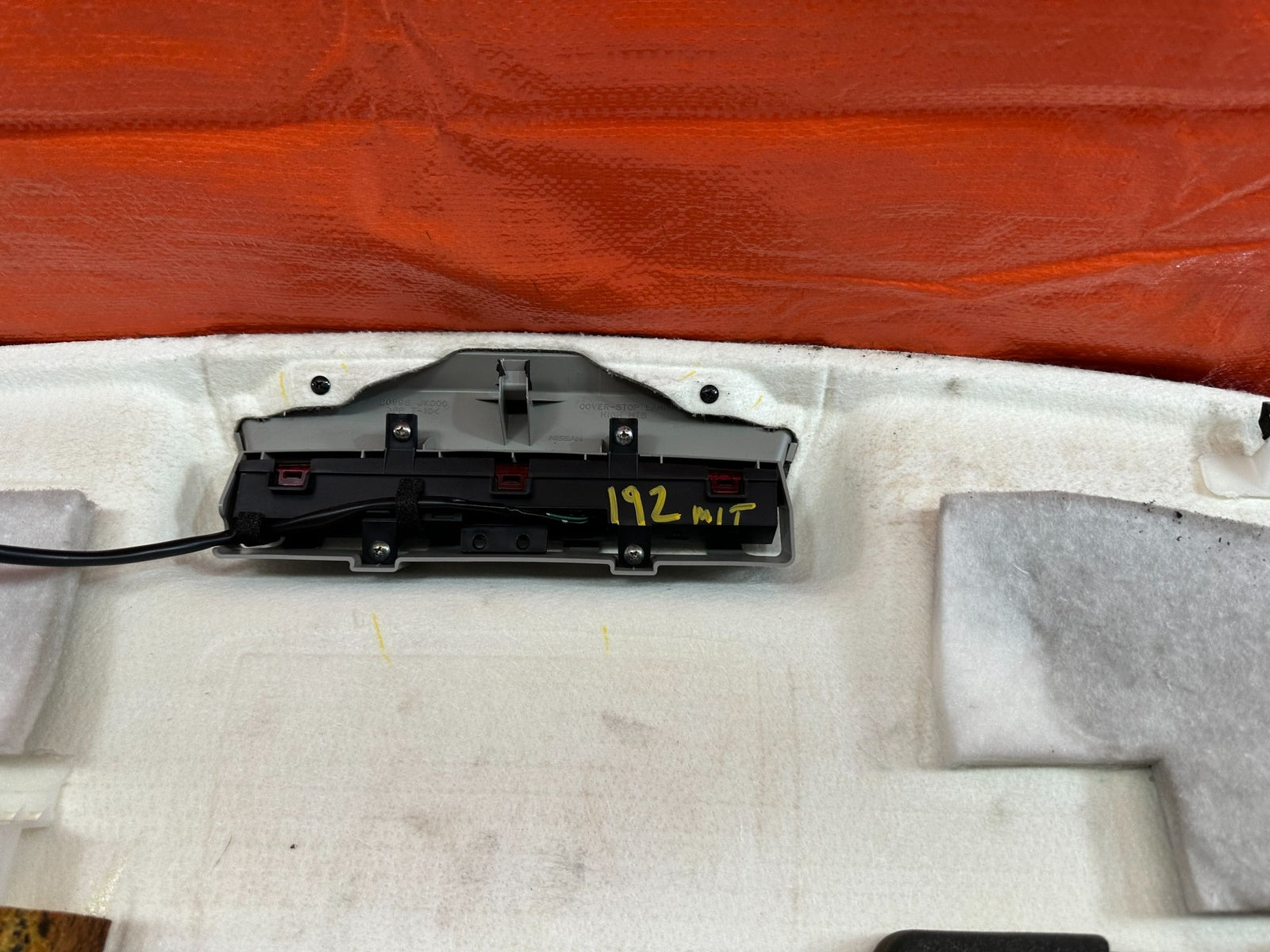 07 13 INFINITI G35 G37 SEDAN   REAR SPEAKER COVER TRAY LINER TRIM   GRAY OEM 19211