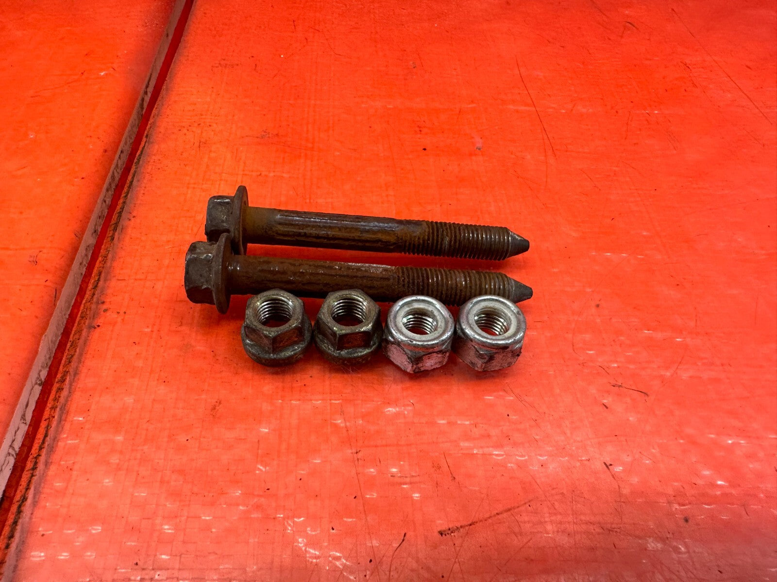 92 95 HONDA CIVIC   LEFT AND RIGHT REAR SHOCK TO CONTROL ARM & TOP HAT BOLTS 2360