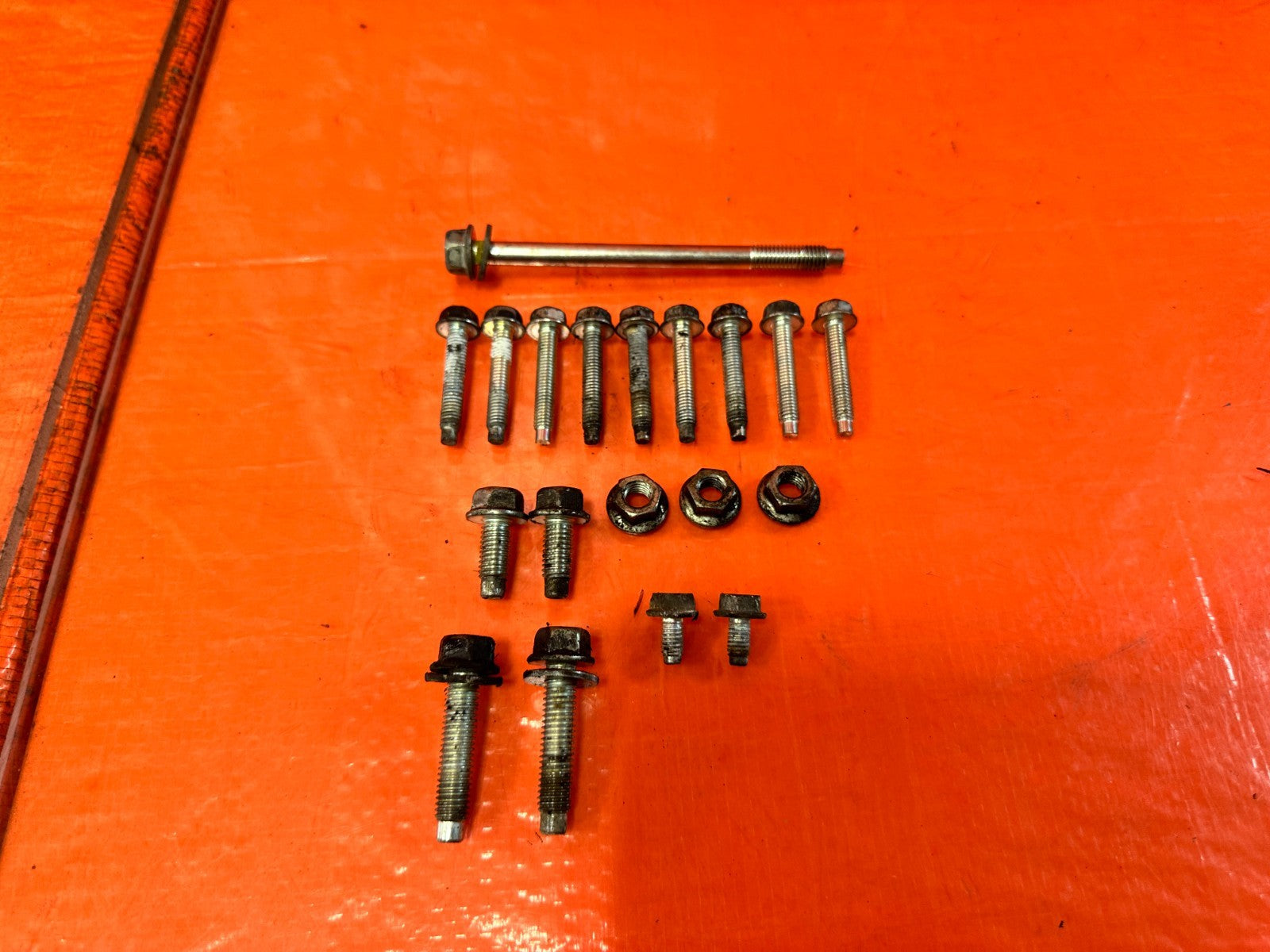 07 11 MAZDA RX8 RX 8   13B MSPINTAKE MANIFOLD BOLTS NUTS   OEM FACTORY #3031