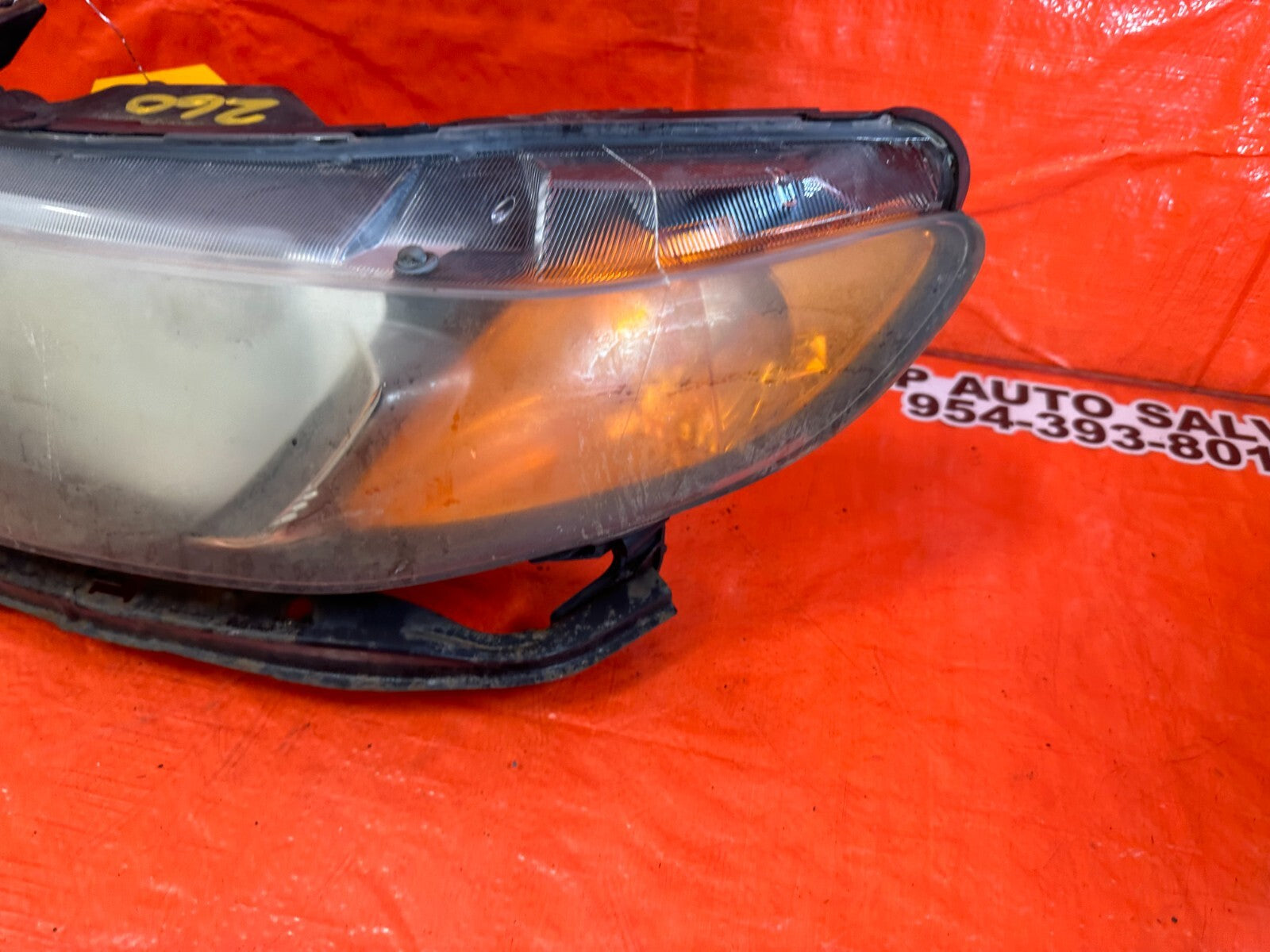 06 08 HONDA CIVIC SEDAN   DRIVER LEFT HEADLIGHT HEADLAMP   OEM FACTORY #2603