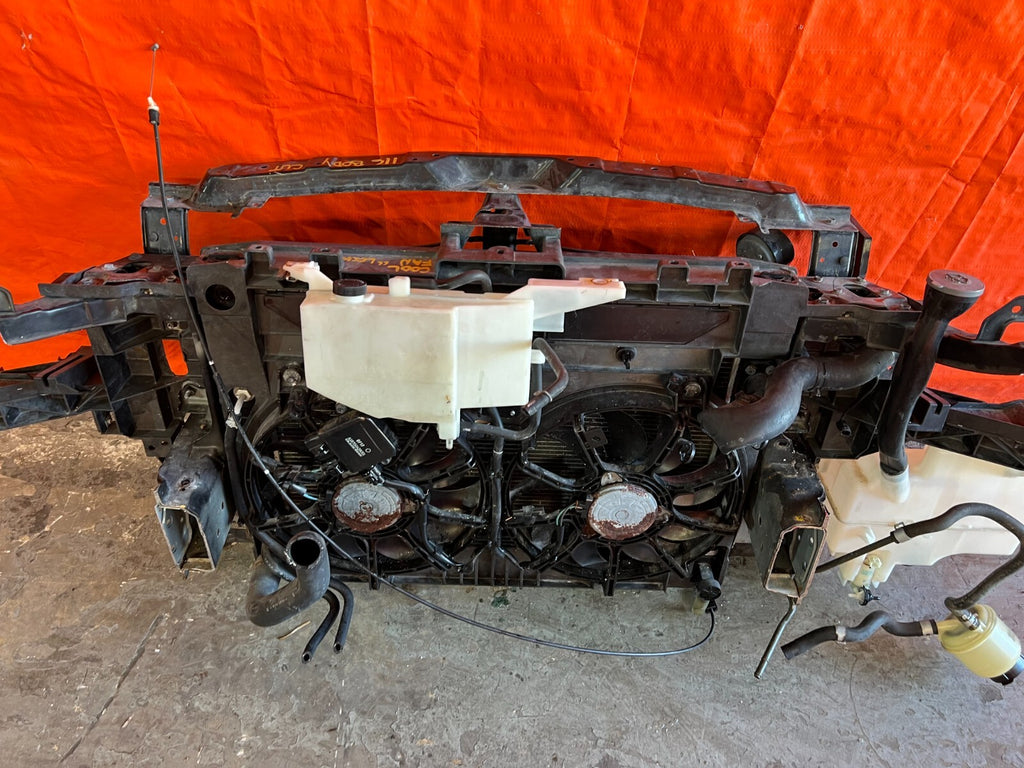 09 12 INFINITI FX50 FX35   RADIATOR SUPPORT W/ RADIATOR CONDENSER + MORE OEM 1169