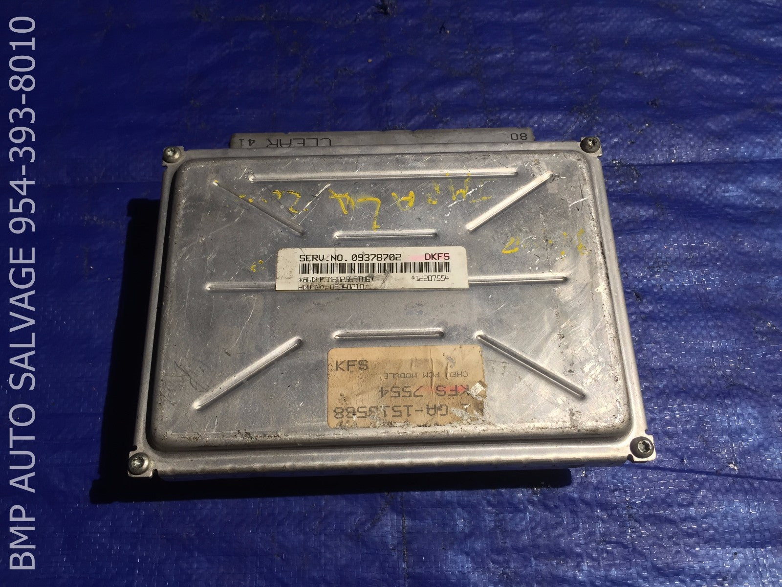 OEM 2001 CHEVROLET IMPALA ECU 09378702 DKFS ENGINE COMPUTER BRAIN ECM #1112 45760