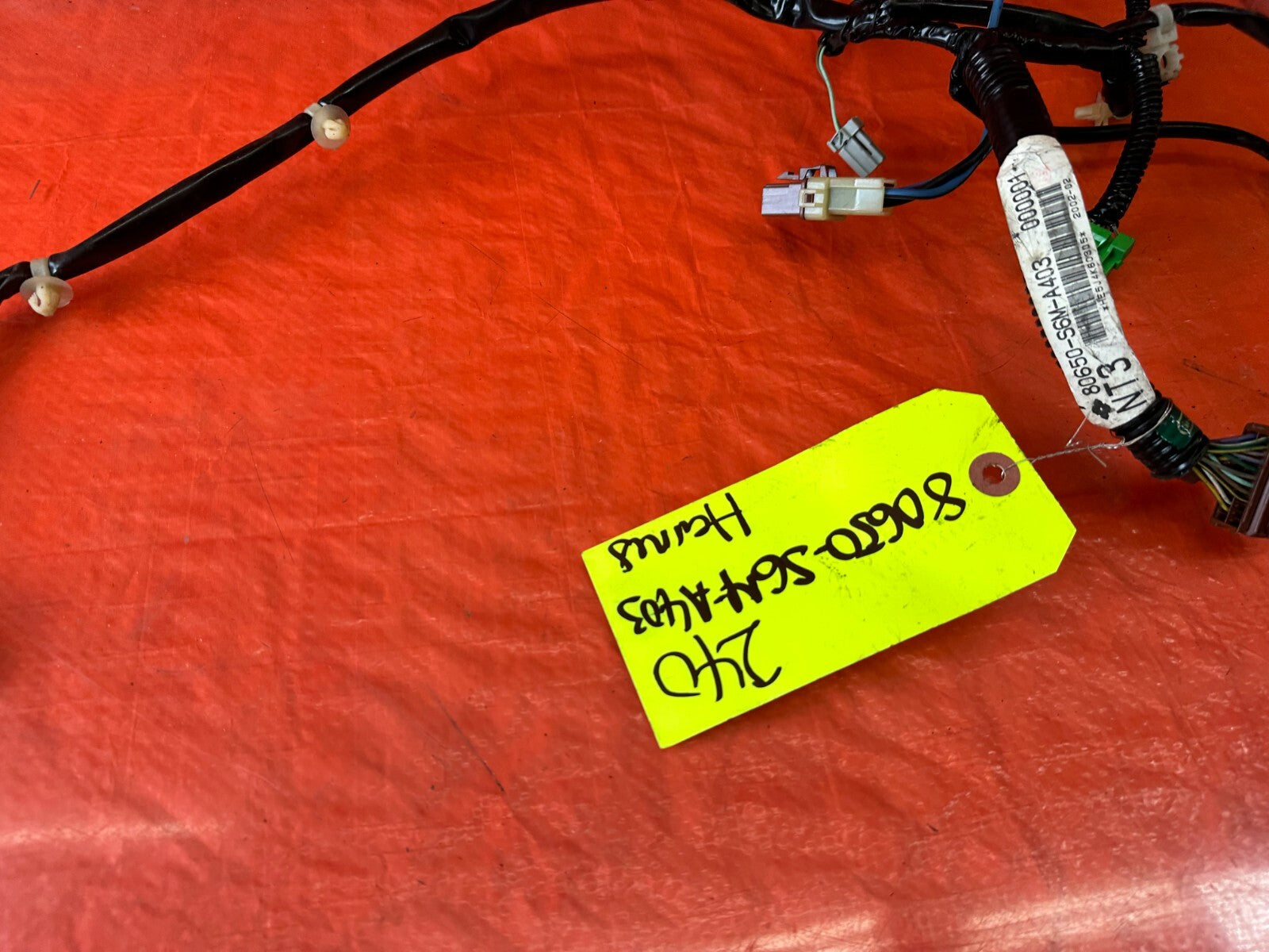 02 04 ACURA RSX HVAC AIR CONDITIONING AC SUB HARNESS   80650 S6M A40   OEM #2403