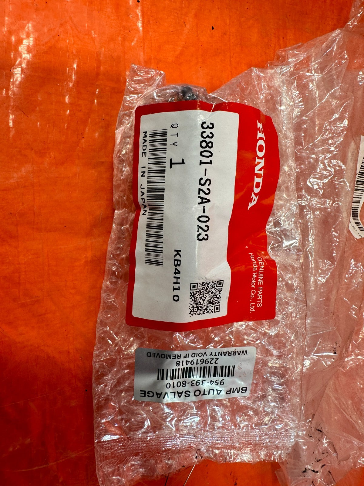 00 09 HONDA S2000   CLUB RACER CR   CLEAR SIDE MARKER   RIGHT SIDE   OEM #S2K2