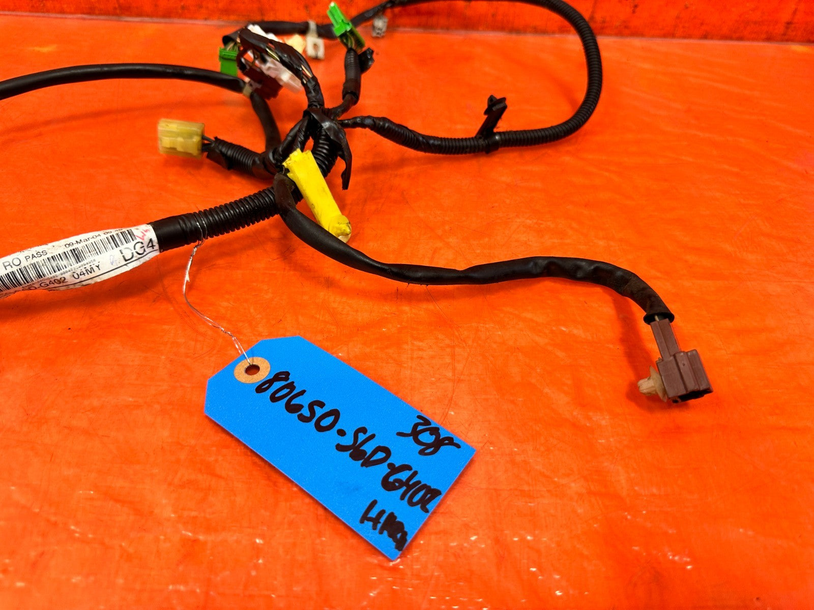 02 03 HONDA CIVIC SI EP3 HATCHBACK   AC BLOWER MOTOR HARNESS   OEM FACTORY #3081