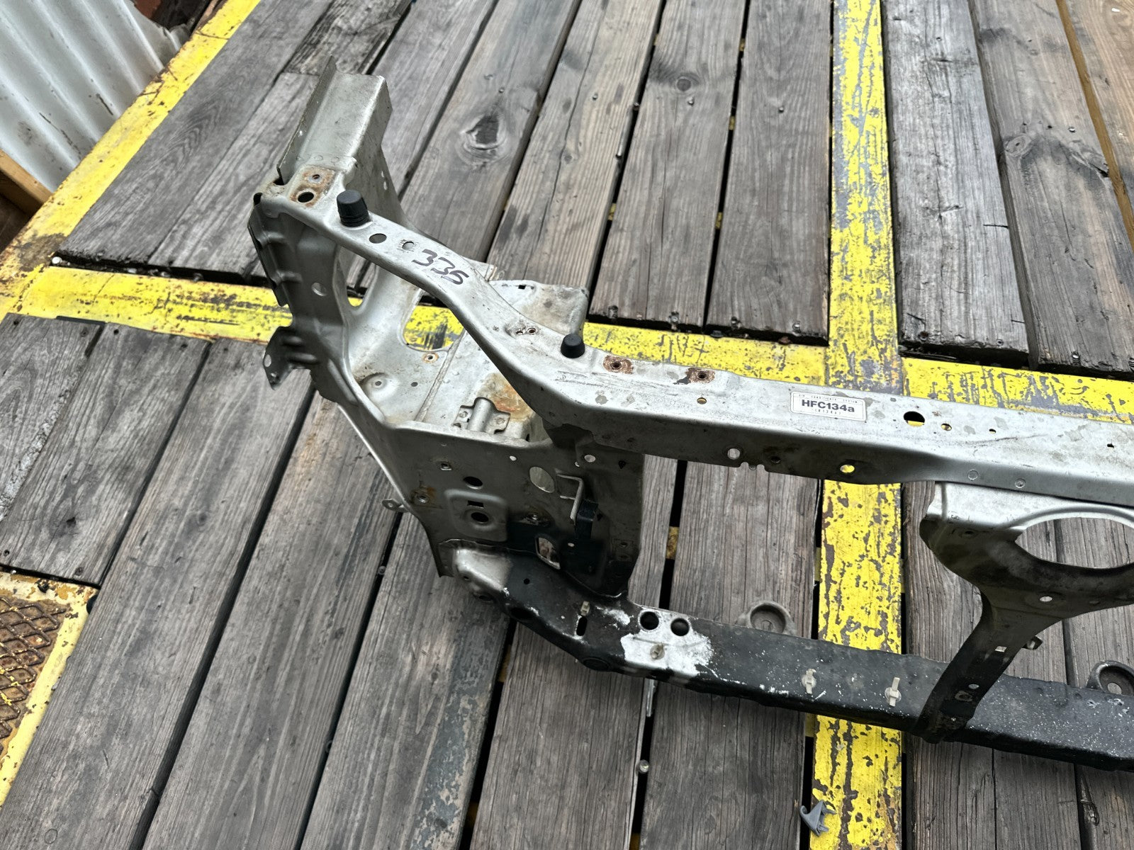 97 01 HONDA PRELUDE 2.2L FRONT CORE RADIATOR SUPPORT TIE BAR HEADLIGHT PANEL #3312