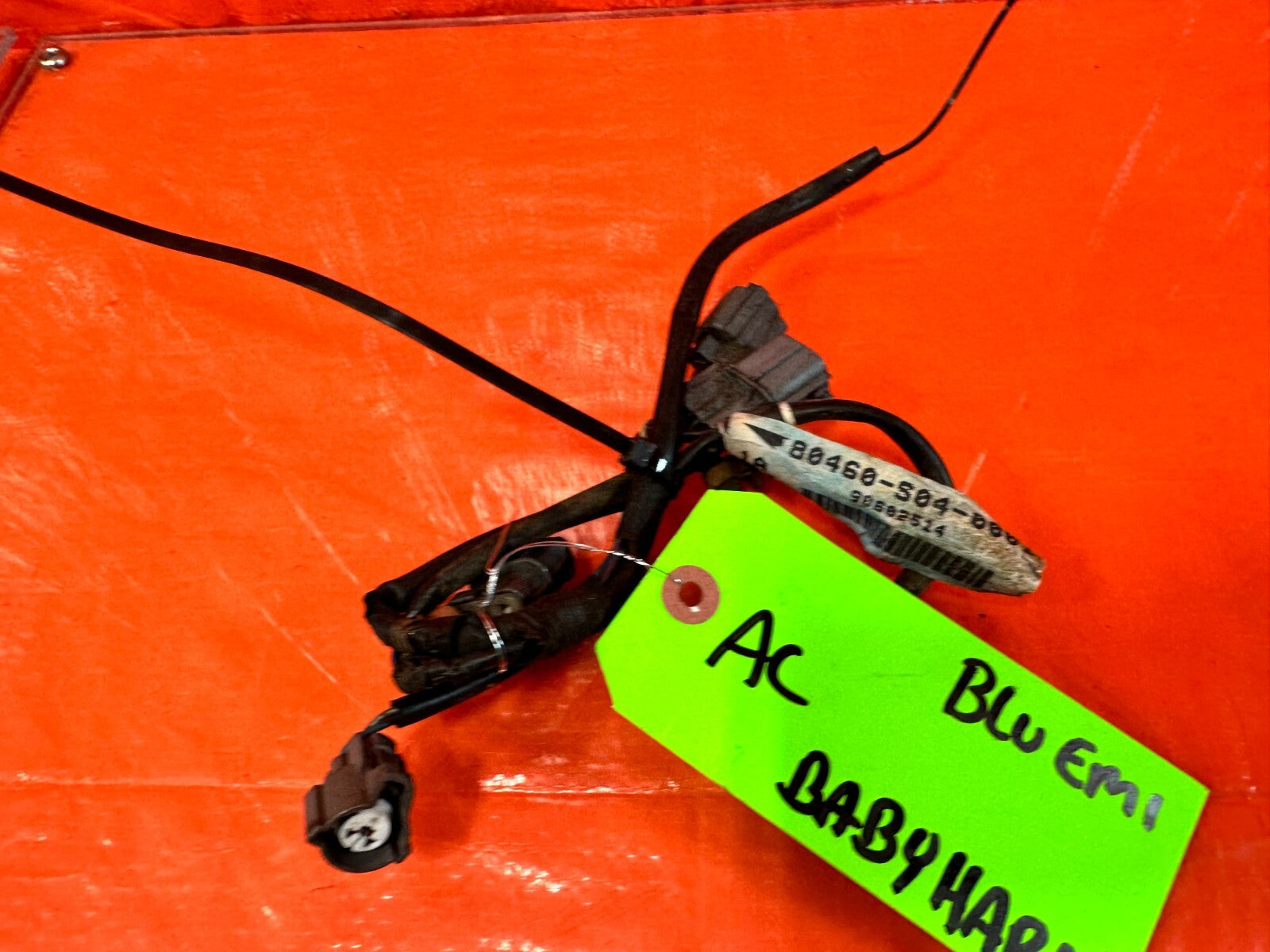 96 00 HONDA CIVIC   ENGINE BAY AIR CONDITIONING AC HARNESS   80460 S04 000   OEM14