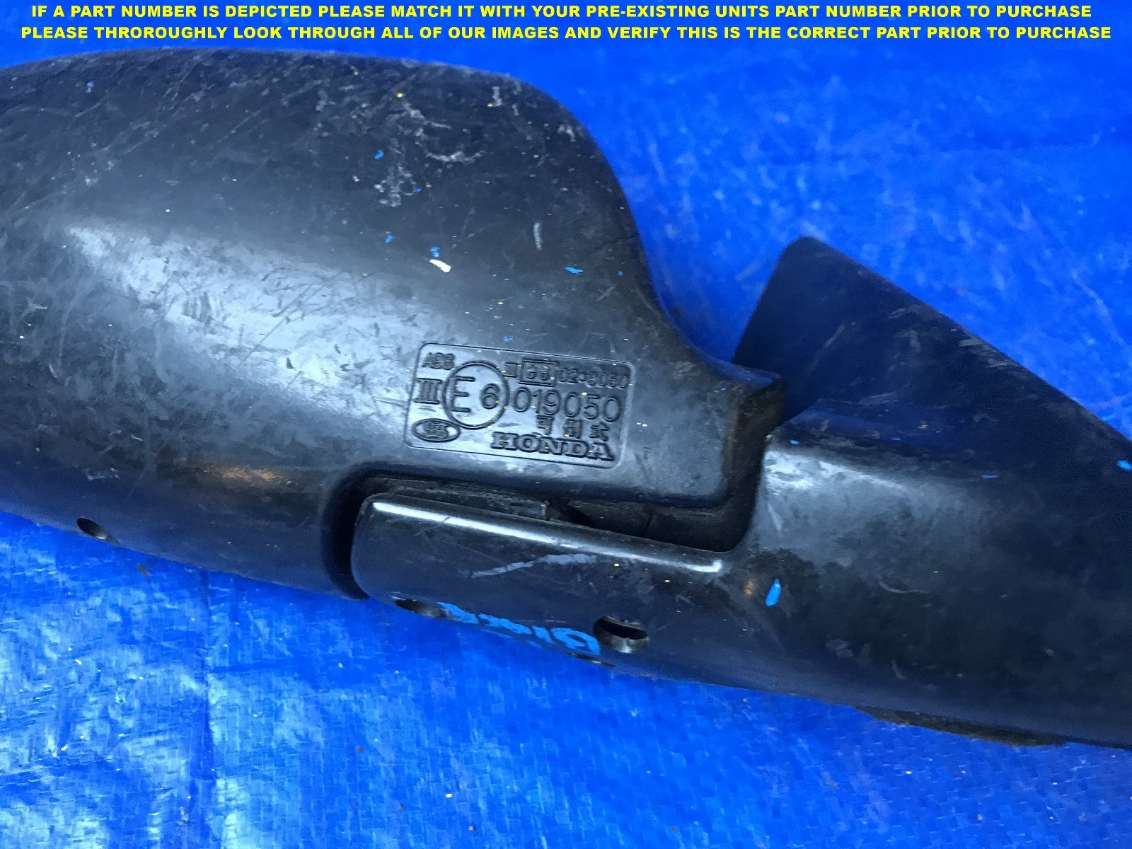 OEM 1992 1993 1994 ACURA VIGOR PASSENGER RIGHT SIDE VIEW MIRROR E6019050  8