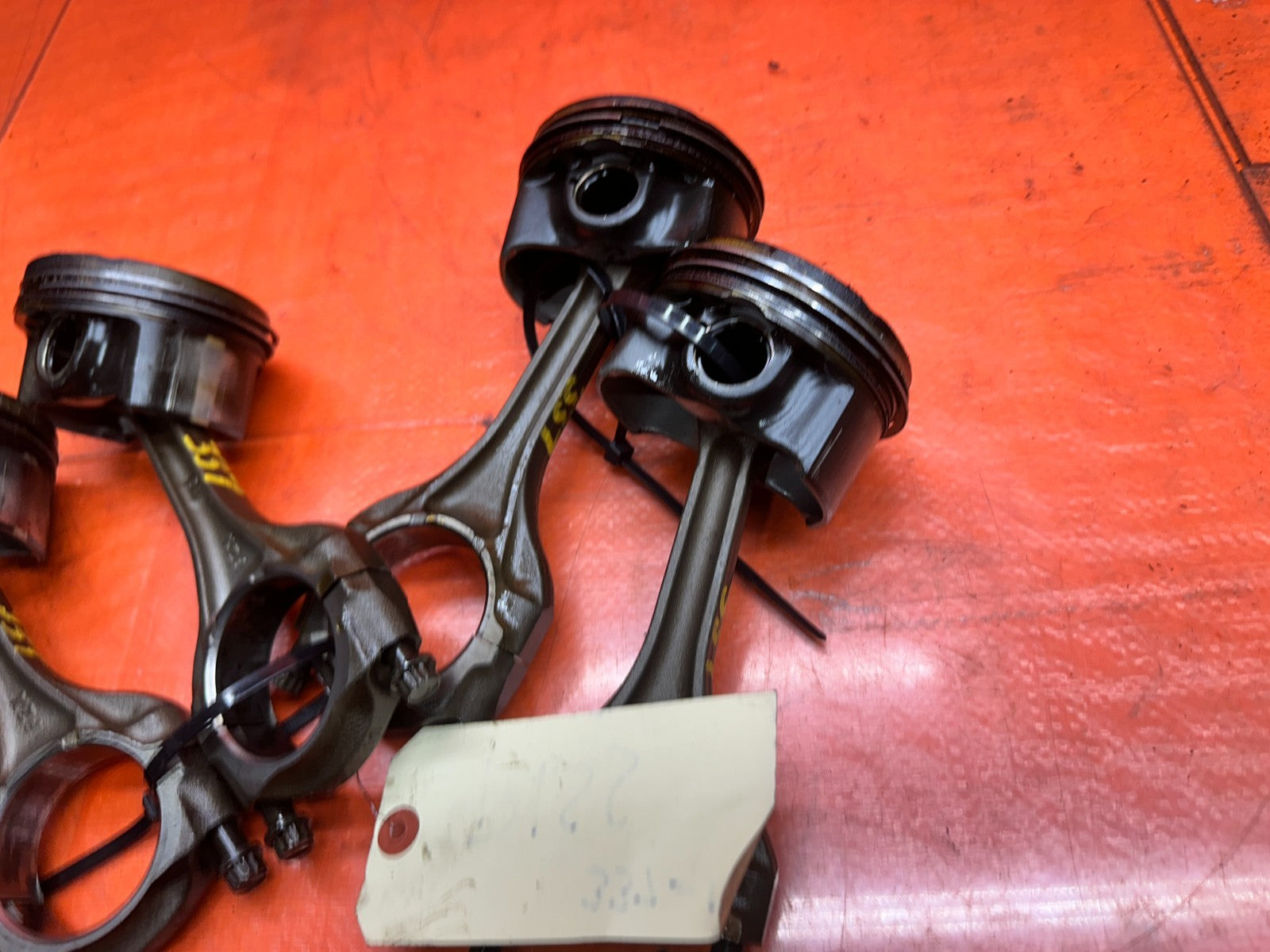 04 09 HONDA S2000 AP2 F22C ENGINE PISTON CONNECTING ROD RODS SET OEM #33716
