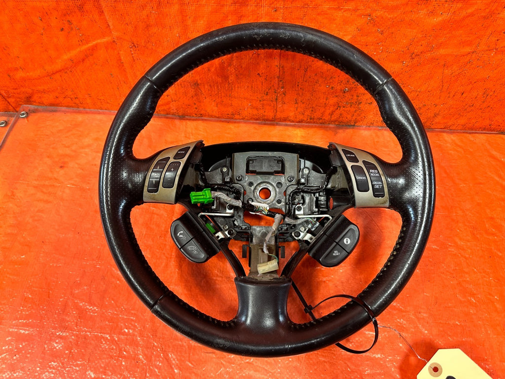 04 08 ACURA TSX LEATHER STEERING WHEEL W/ CRUISE AUDIO SWITCHES OEM #3305