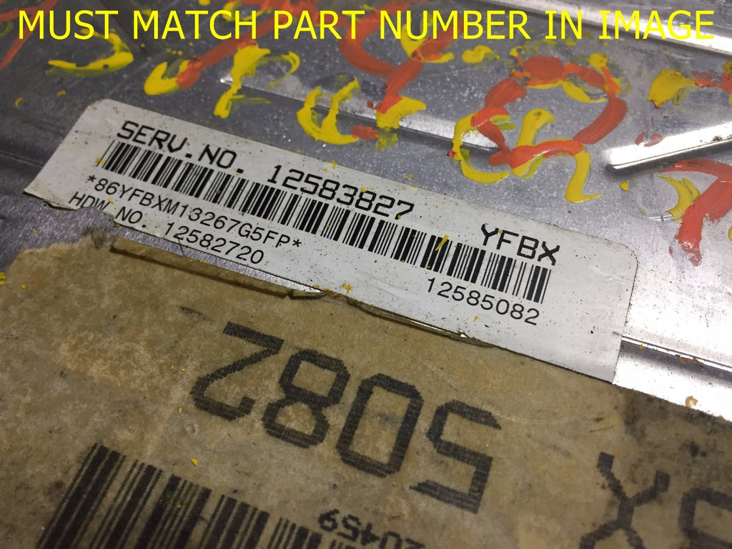 OEM GM CHEVROLET ENGINE COMPUTER ECU ECM BRAIN EBX MODULE 12583827 YFBX1