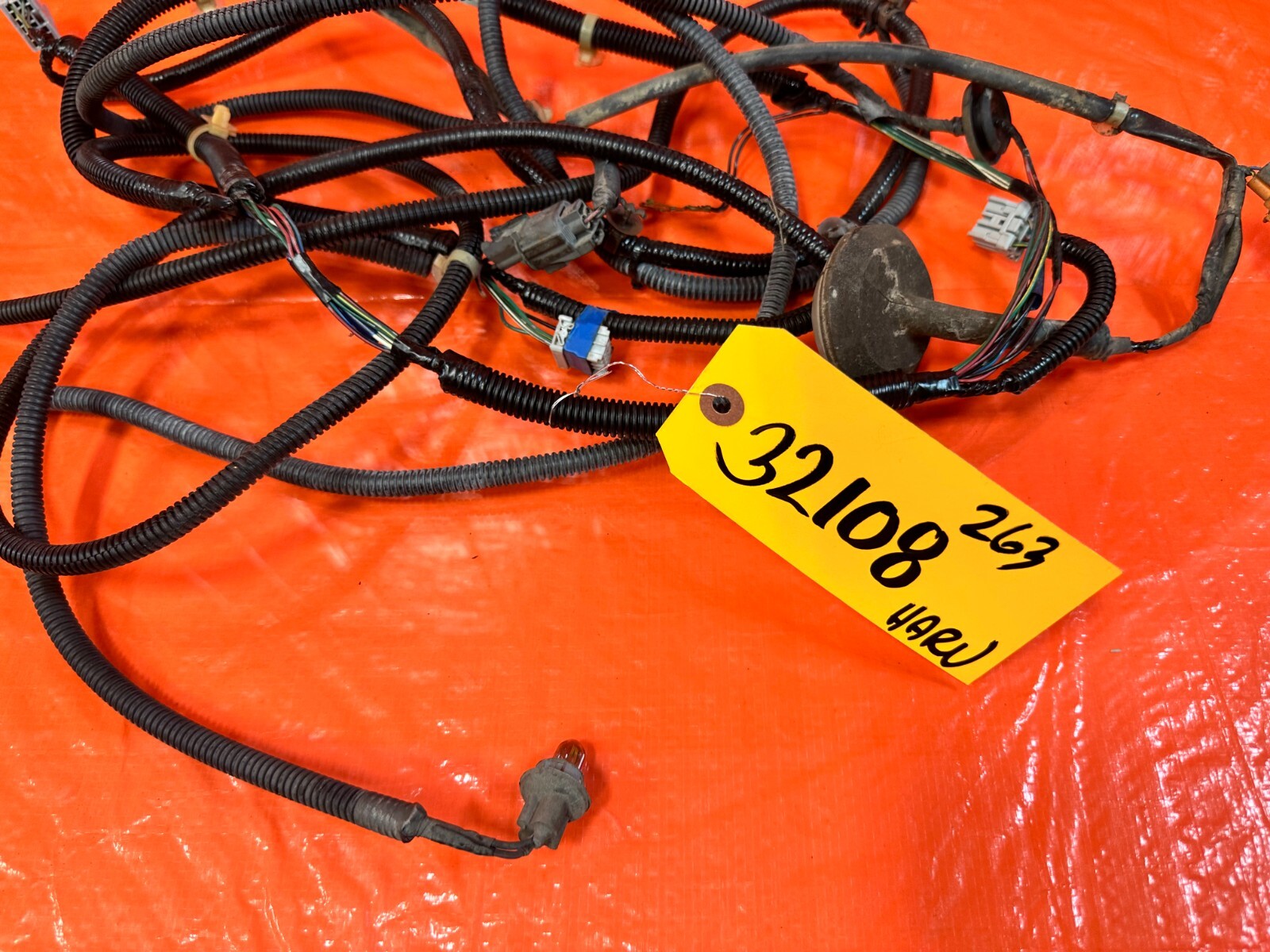 99 01 HONDA PRELUDE BASE   INTERIOR REAR TRUNK WIRING HARNESS WIRE LOOM OEM #2637