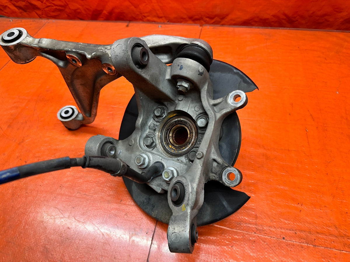 03-08 NISSAN 350Z LEFT REAR SPINDLE KNUCKLE HUB WITH CONTROL ARMS OEM #34611