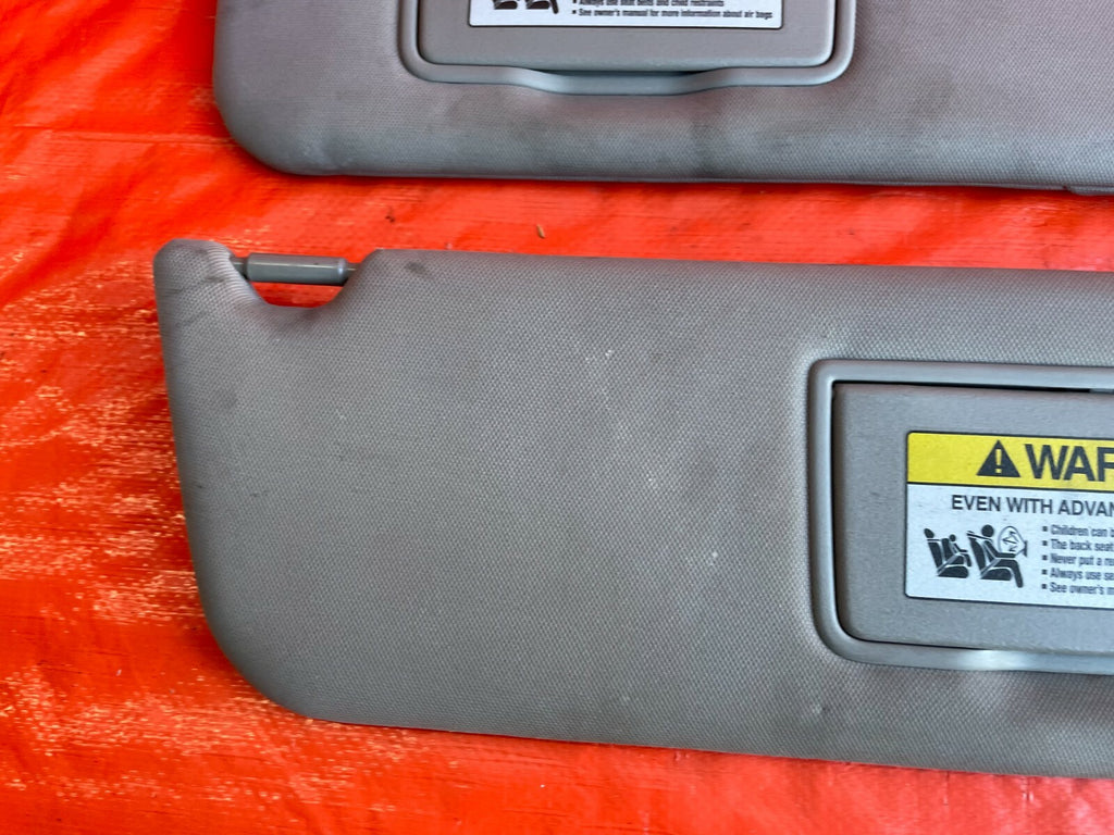 11 13 HONDA ODYSSEY   SUNVISOR SET   LEFT RIGHT DRIVER PASSENGER   GRAY   OEM OE5