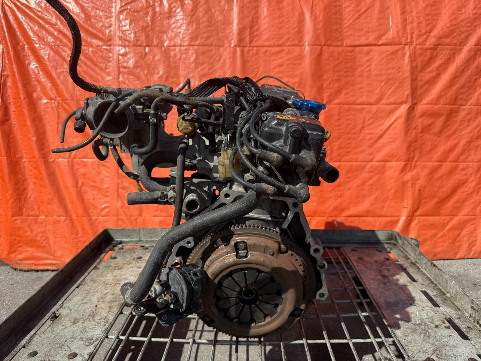 88 91 HONDA CIVIC SI   D16A6 D16A D16   ENGINE MOTOR LONG BLOCK   COMP TEST 18017