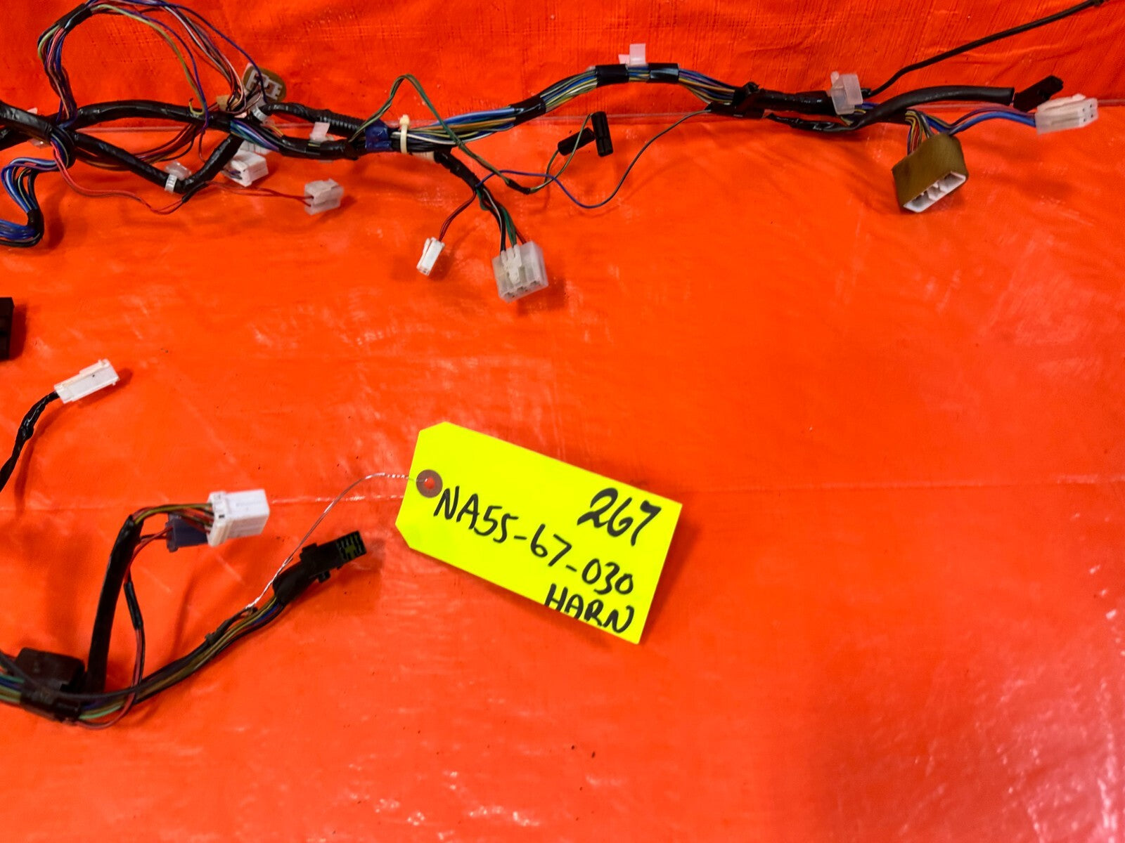 90 93 MAZDA MX 5 MIATA M/T INSTRUMENT GAUGE CLUSTER WIRING HARNESS WIRE LOOM 2676