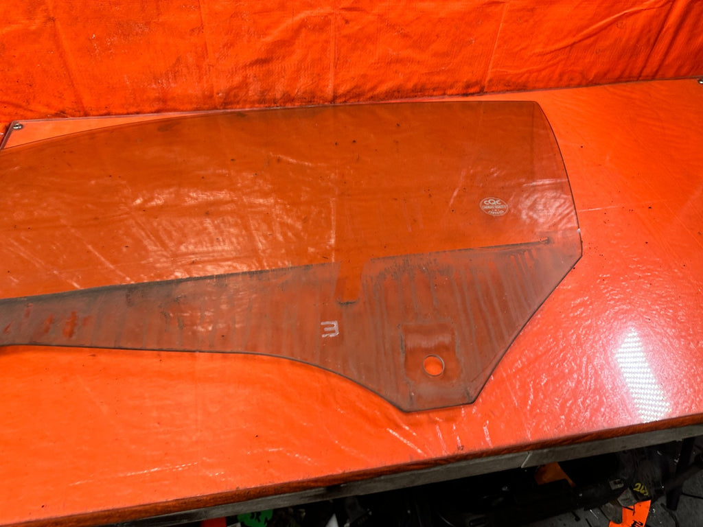 09 15 INFINITI G37 Q60 CONVERTIBLE LEFT DRIVER FRONT DOOR WINDOW GLASS #3291