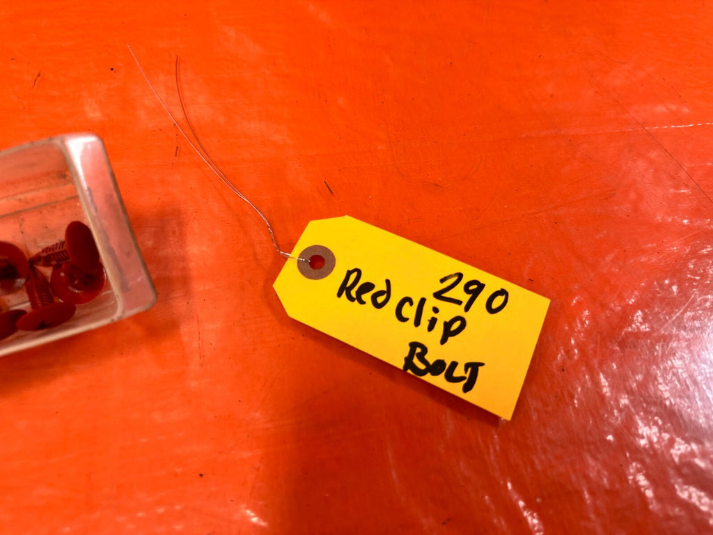 00 09 HONDA S2000   RED TUNNEL COVER INSERT MOUNTING PLASTIC CLIPS LOOK AT PIX1