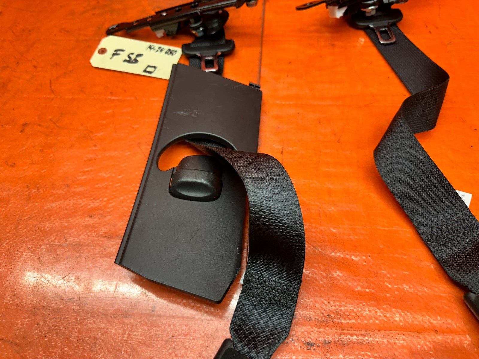 14 23 INFINITI Q50 LEFT & RIGHT FRONT SEAT BELTS SAFETY BELT BLACK OEM FACTORY *4