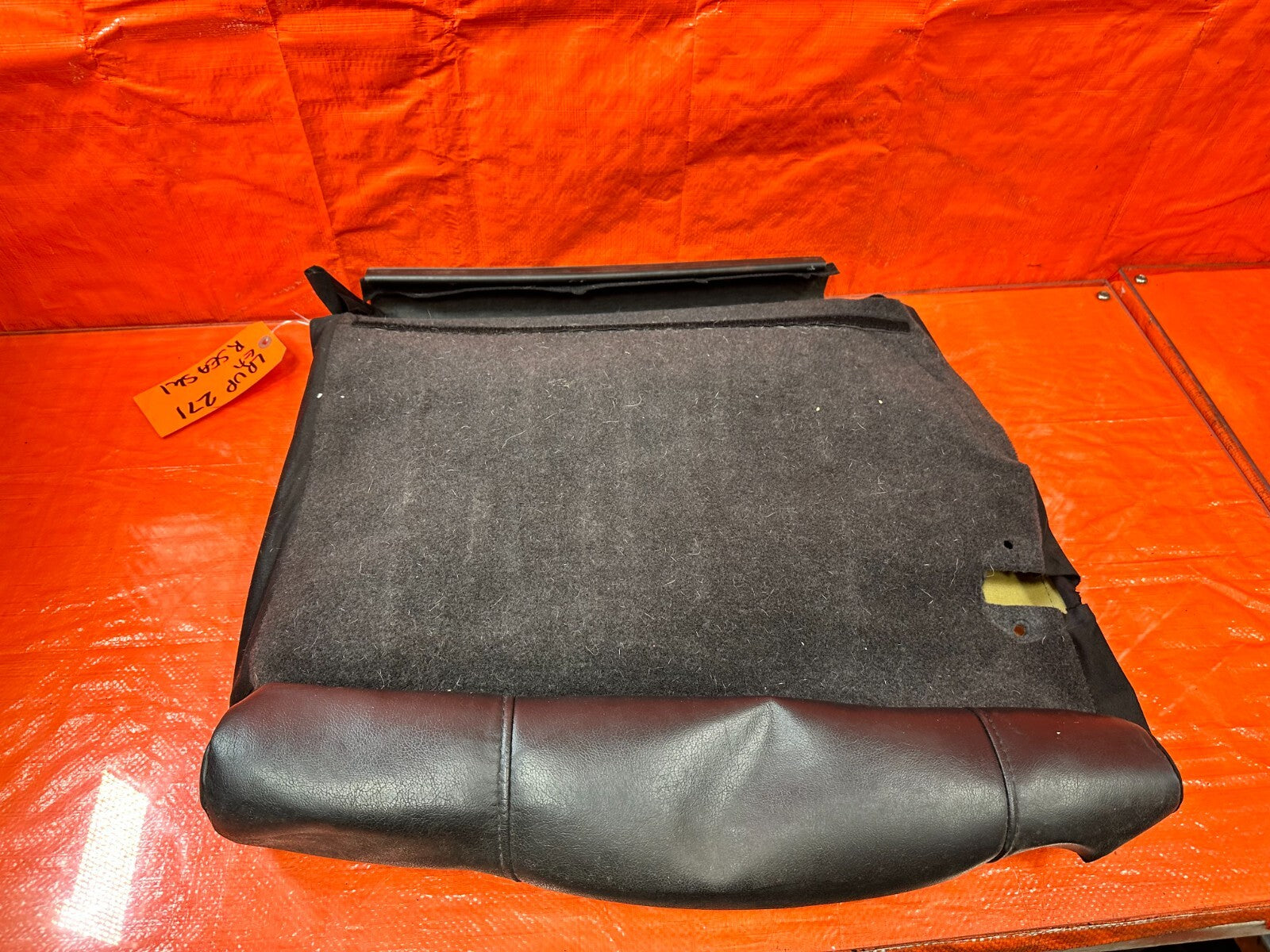 02 04 ACURA RSX   LEATHER LEFT REAR UPPER SEAT COVER SKIN LEATHER WRAP OEM #2718