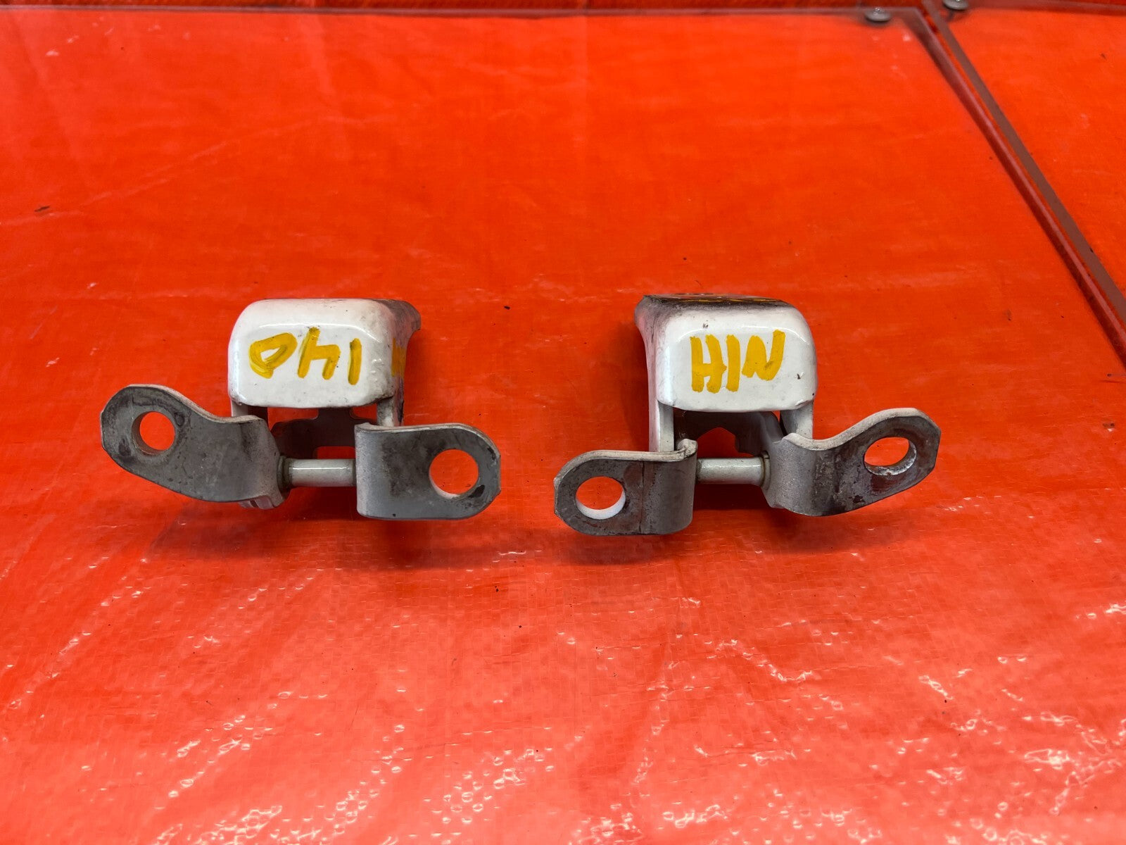 02 06 ACURA RSX   DRIVER LEFT FRONT DOOR HINGE SET UPPER LOWER   OEM #1407