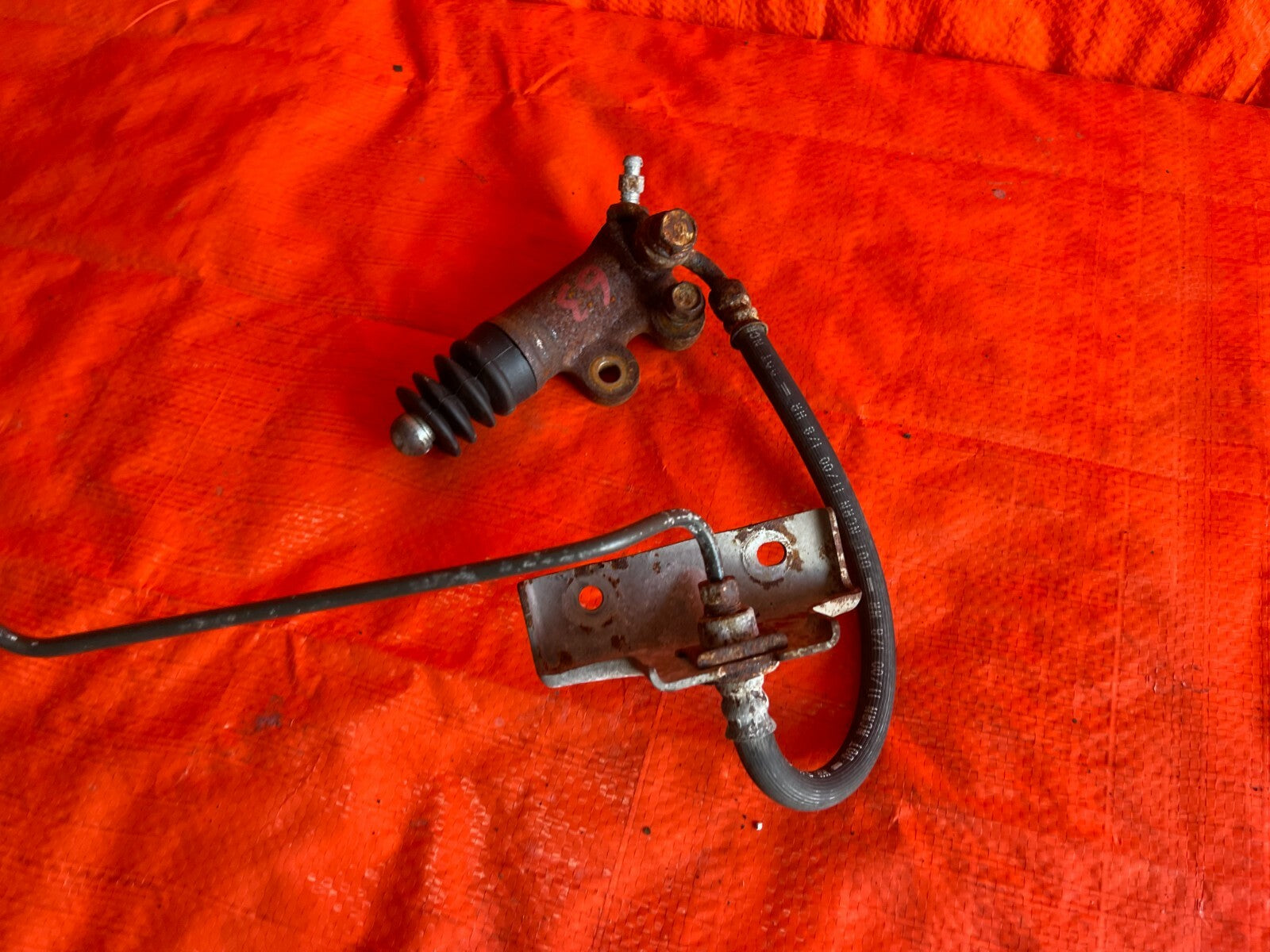 00 03 HONDA S2000 AP1 CLUTCH MASTER CYLINDER SLAVE CYLINDER & ALL LINES OEM #634