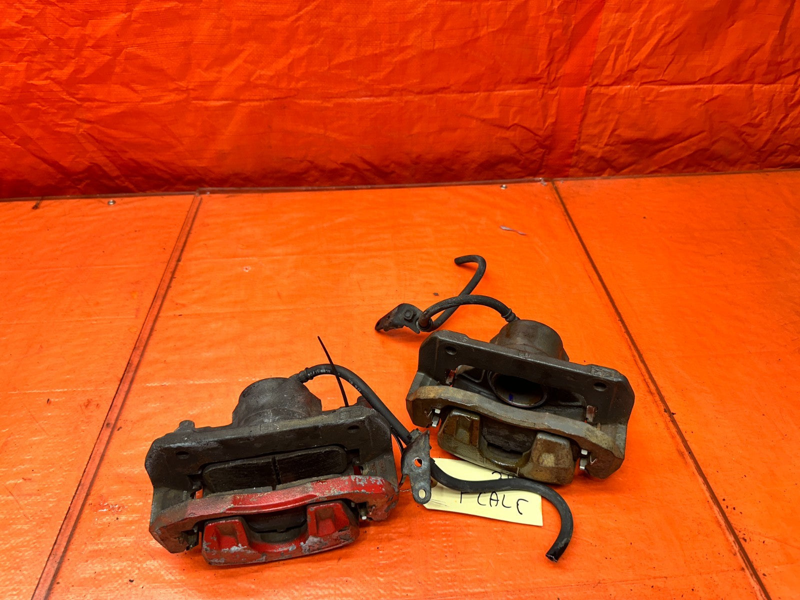 04-08 ACURA TSX 4D 2.4L K24A2 FRONT BRAKE CALIPERS BRACKETS DRIVER PASSENGER #3414
