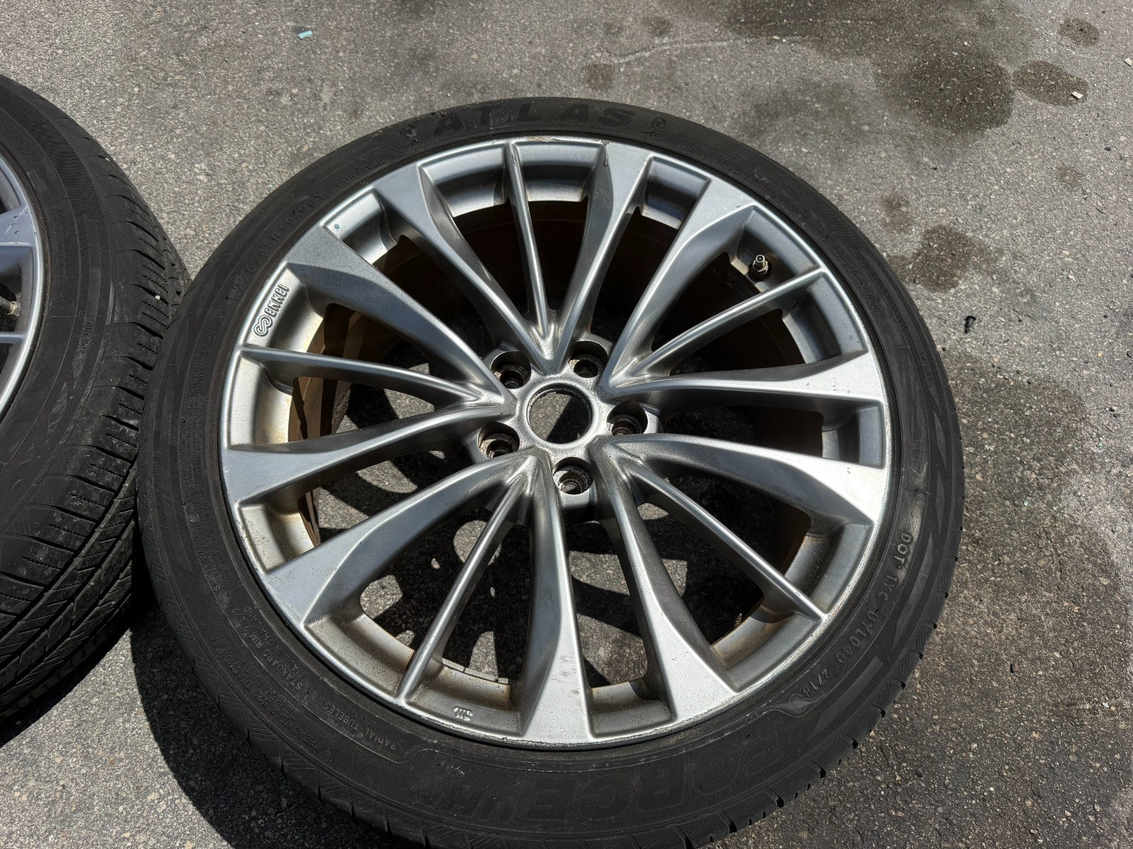 08 15 INFINITI G37 & Q60 SPORT MODEL 19 INCH 15 SPOKE ENKEI WHEELS RIMS OEM #32813