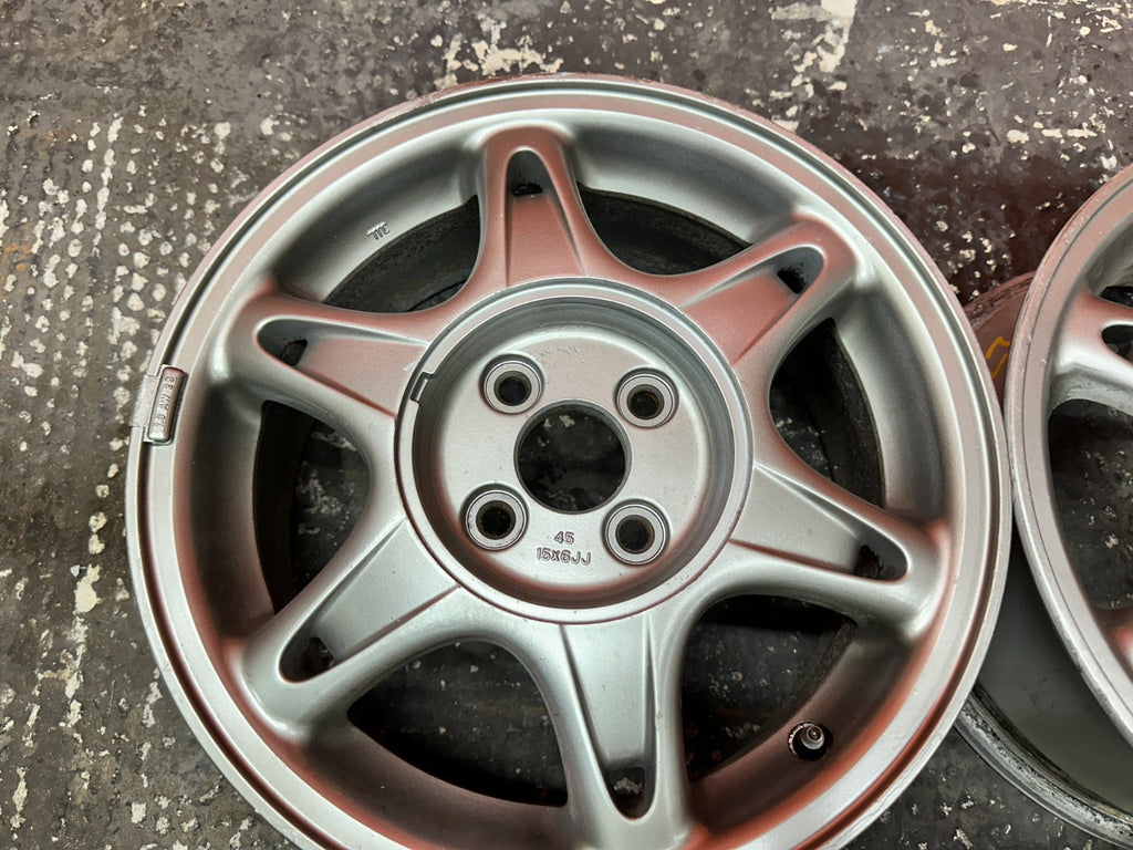 94 01 ACURA INTEGRA SNOWFLAKE WHEELS RIMS OEM FACTORY OE #2747