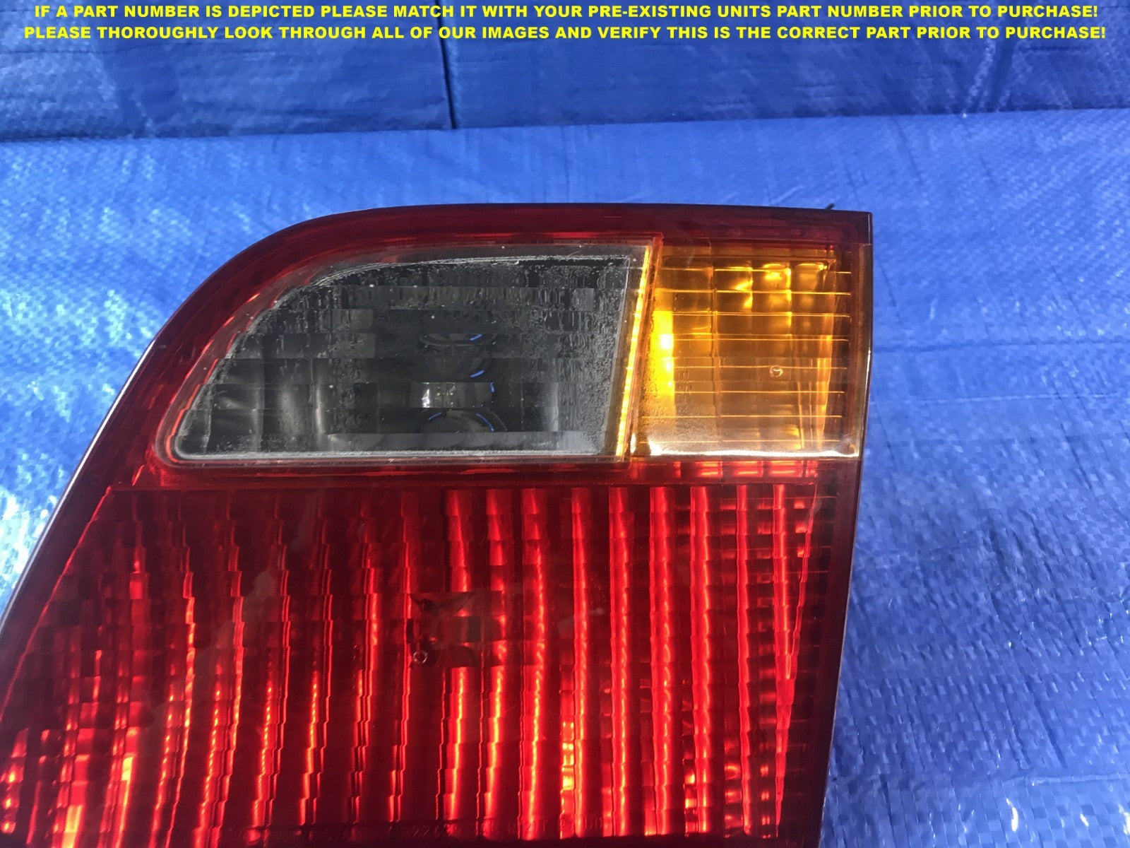 OEM 1999   2000 HONDA CIVIC SEDAN 4D PASSENGER RIGH INNER TAIL LIGHT R RH1