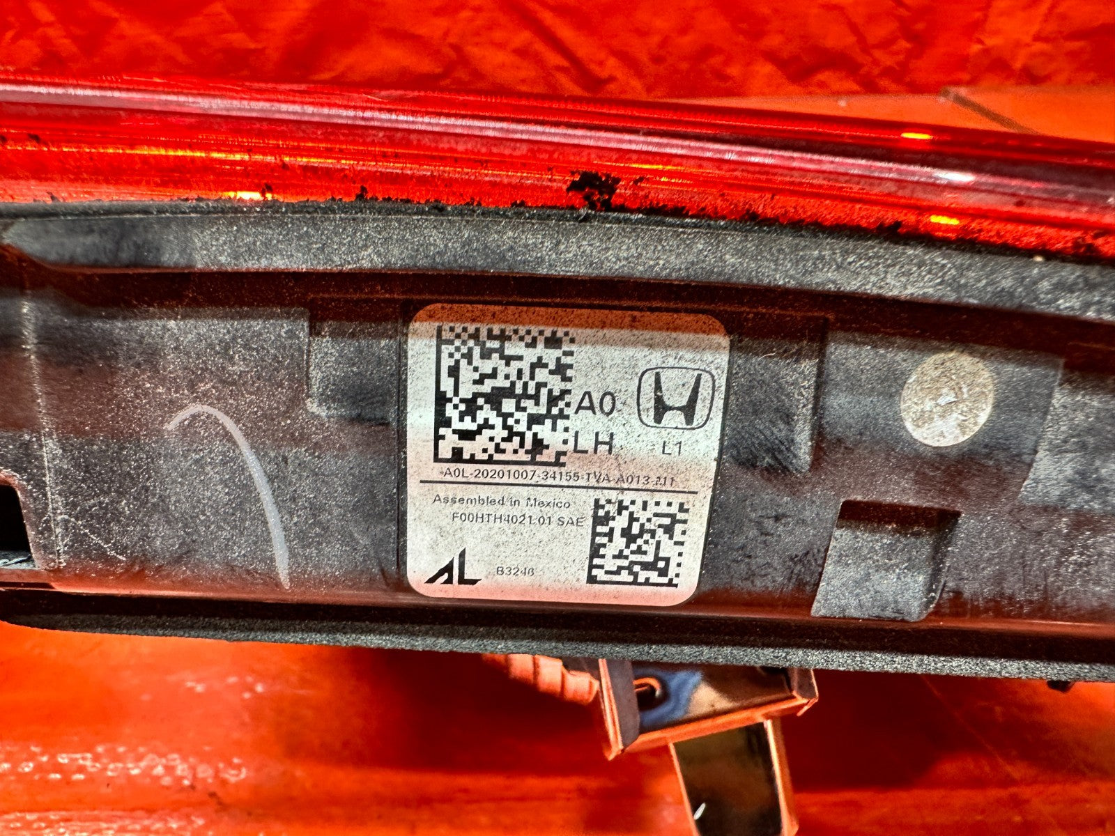 2018 2022 HONDA ACCORD LH DRIVER INNER TRUNK TAIL LIGHT LAMP ASSY OEM #20ACC7