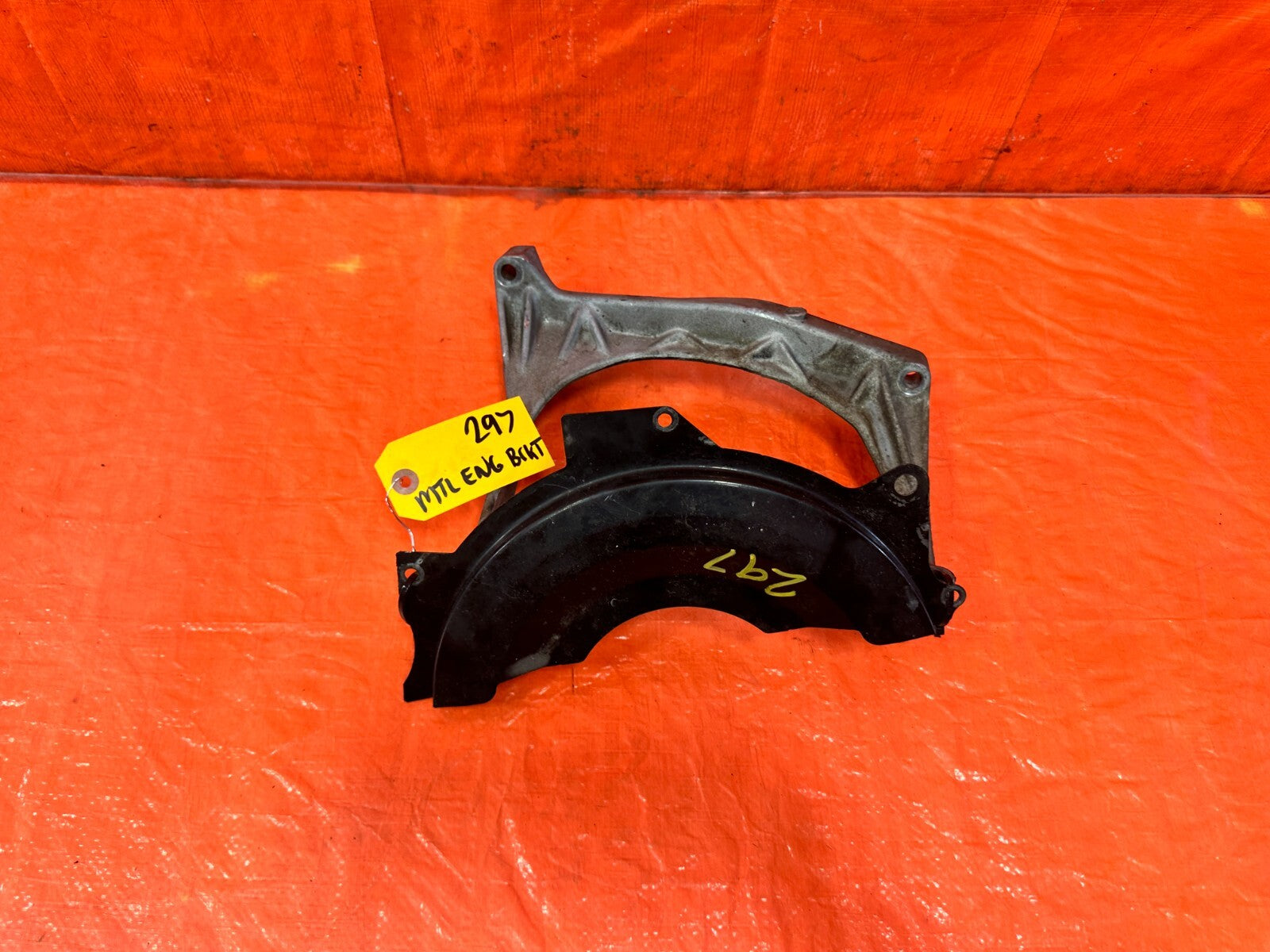96 00 HONDA CIVIC   AUTOMATIC ENGINE STIFFENER TRANSMISSION ALUMINUM BRACKET 2970