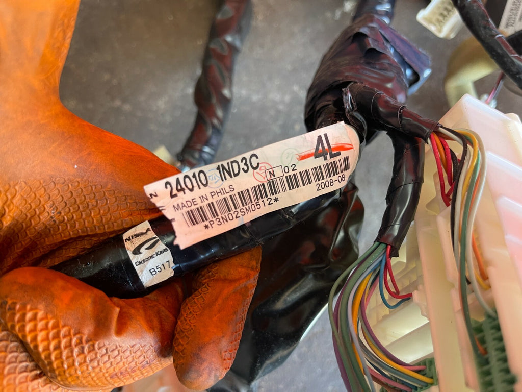 08 09 INFINITI G37 2D COUPE   SPORT MODEL   MAIN WIRING HARNESS 24010 1ND3C OEM11
