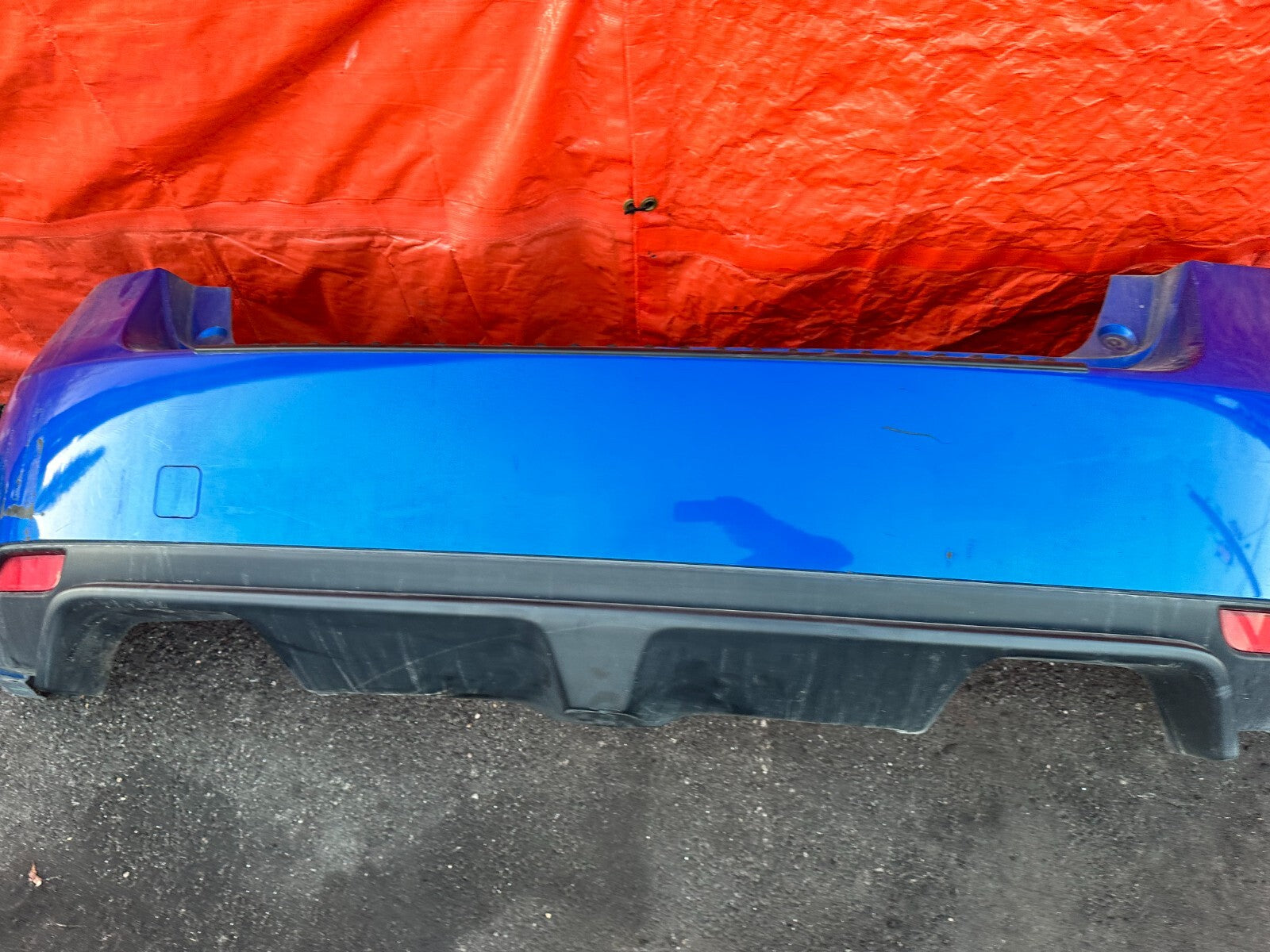 08 14 SUBARU IMPREZA WRX & STI WAGON   REAR BUMPER COVER   BLUE COLOR   OEM 2837