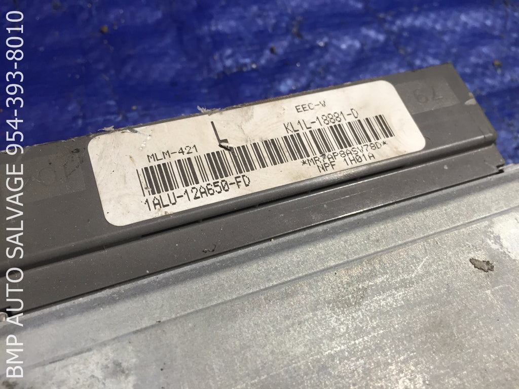 OEM 2001 FORD TAURUS ECU 1ALU 12A650 FD ENGINE COMPUTER BRAIN ECM #1112 #G4121
