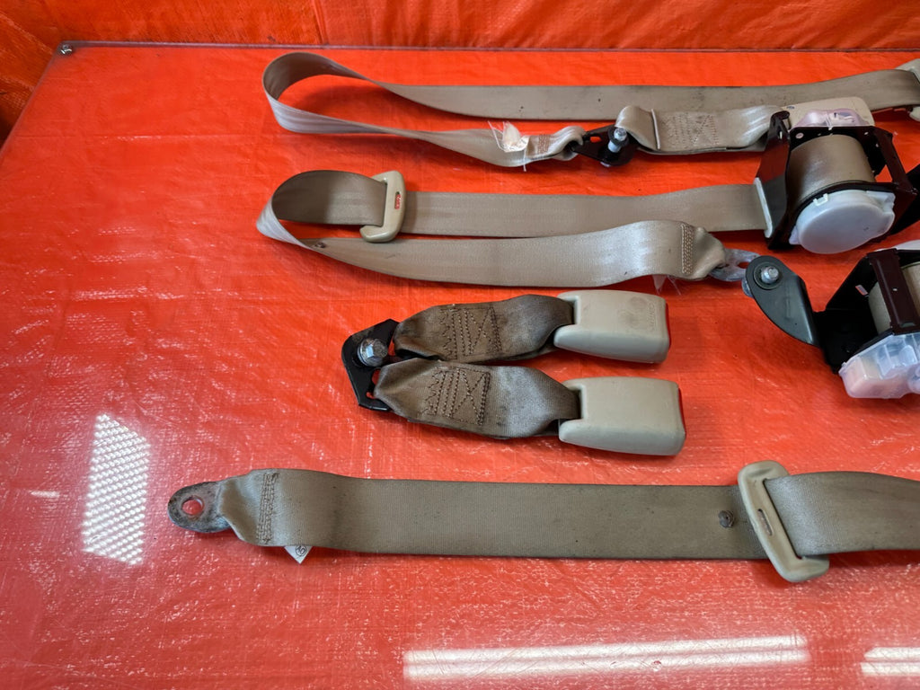 04 08 ACURA TSX   REAR SEAT BELT SET   LEFT & RIGHT SEAT BELTS   TAN   OEM #19610