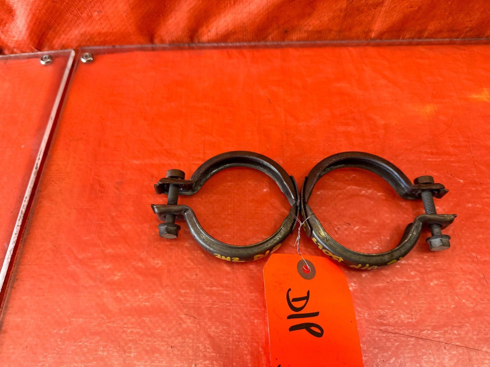 16 20 INFINITI Q50   3.0L   TURBO MANIFOLD TO DOWN PIPE V BAND CLAMPS OEM #2423