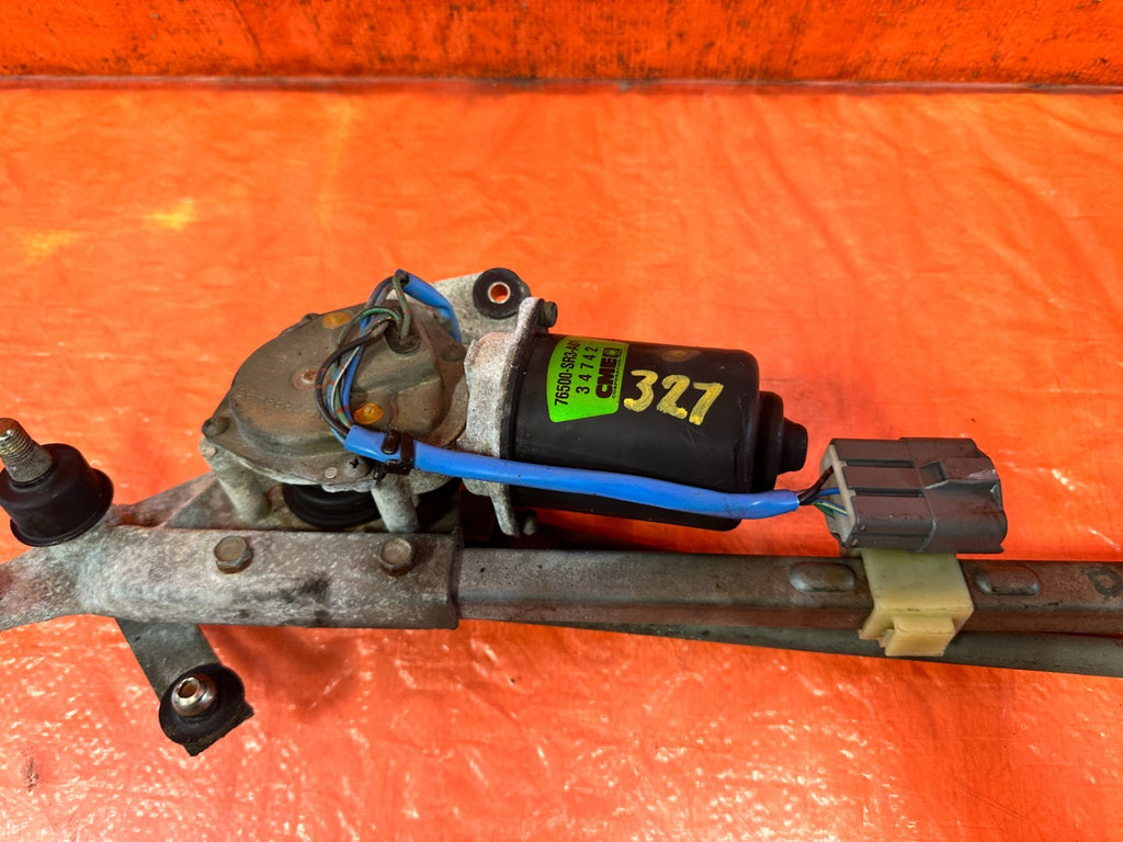 92 95 HONDA CIVIC   WINDSHIELD WIPER MOTOR W/ LINKAGE   OEM #3275