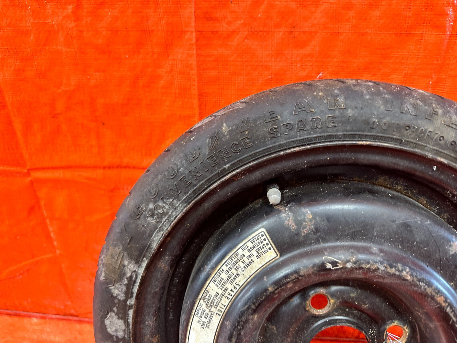 92 00 HONDA CIVIC   4x100   EMERGENCY / BACK UP / SPARE TIRE   OEM FACTORY 2871