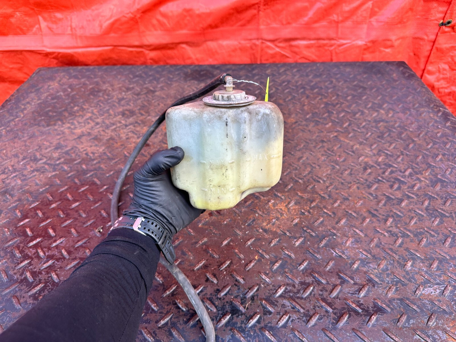 88 91 HONDA CRX   COOLANT OVERFLOW RESERVOIR RESERVE TANK BOTTLE   OEM #2776